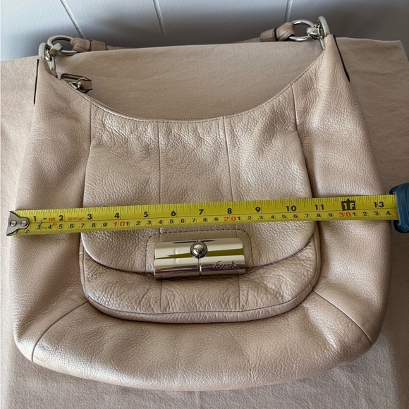 Coach Kristin Champagne Leather Hobo Shoulder Bag - Picture 16 of 16
